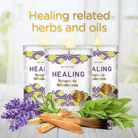 Magnificent 101 Long Lasting Healing Set of 3 Aromatherapy Candles | 3.5 Oz Each - 42 Hour Burn Time | Soy Wax Smudge Candle for Spiritual Meditation & Manifestation EasyOptionXY LLC