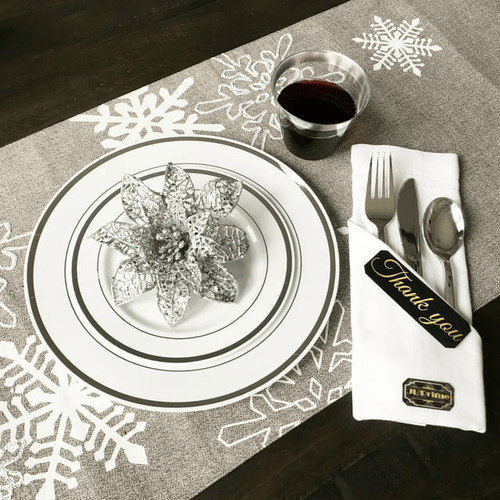 JL Prime 280 Piece Silver Plastic Forks Set, Re-Usable Recyclable Plastic Forks, Silver Plastic Forks, Great for Wedding, Anniversary, Rehearsal, Shower Events EasyOptionXY LLC