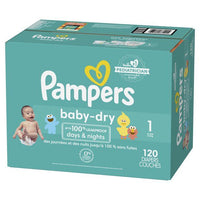 Pampers Baby-Dry Diapers Size 1, 120 Count EasyOptionXY LLC