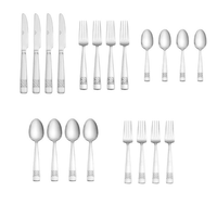 International Silver Carlisle 20-piece Stainless Steel Flatware Set EasyOptionXY LLC