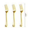 JL Prime 100 Piece Gold Plastic Forks Set, Re-Usable Recyclable Plastic Forks, Gold Plastic Forks, Great for Wedding, Anniversary, Rehearsal, Shower Events EasyOptionXY LLC