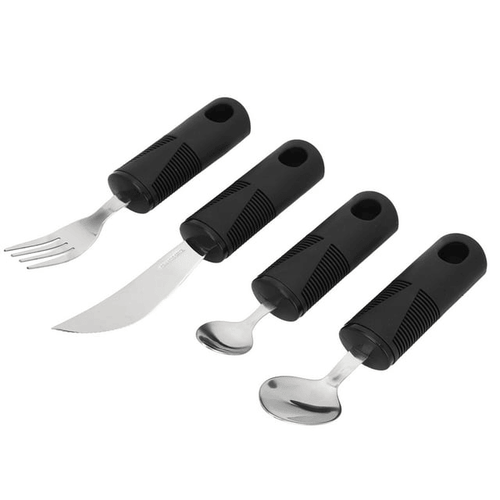 Weighted Utensils, 4 Pieces Nonslip Grip Parkinsons Utensils For Parkinson EasyOptionXY LLC