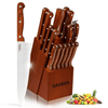 VAVSEA Knife Block Set, 16 Pieces Kitchen Knife Set with Block, Stainless Steel Knife Set for Best Gift, Home EasyOptionXY LLC