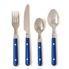 Casual Living 24 Pieces Flatware Set, Blue EasyOptionXY LLC