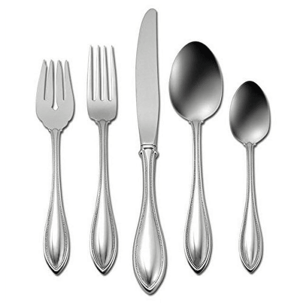Oneida American Harmony 45 Piece Everyday Flatware, Service for 8, 18/0 Stainless Steel, Silverware Set, Dishwasher Safe, Silver EasyOptionXY LLC