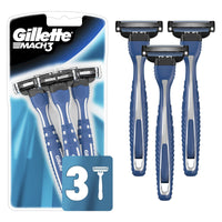 Gillette Mach3 Men's Disposable Razors; 3 Count EasyOptionXY LLC