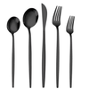 Holocky Black Silverware Set 20pcs Cutlery Set Stainless Steel Flatware EasyOptionXY LLC
