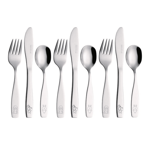 Exzact Children Flatware 9pcs Set - Silverware Stainless Steel EasyOptionXY LLC