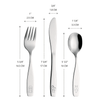 Exzact Children Flatware 9pcs Set - Silverware Stainless Steel EasyOptionXY LLC