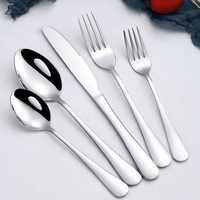 20 Piece Silverware Set, Premium Silverware Mirror Polished Cutlery Set, Stainless Steel Flatware Sets Service for 4, Spoons Forks Knifes Utensils, Tableware Sets for Home & Kitchen, Dishwasher Safe EasyOptionXY LLC