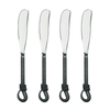 Gourmet Settings Twist N Shout Spreader, 18/10 Stainless Steel, Set of 4 EasyOptionXY LLC