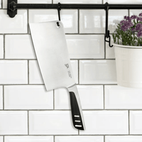 Lux Decor Kitchen Butcher Knife Stainless Steel - 7 Inch Multi Purpose Best for Home Kitchen and Restaurants Chef Knife Heavy Duty Chopper Meat Cleaver EasyOptionXY LLC