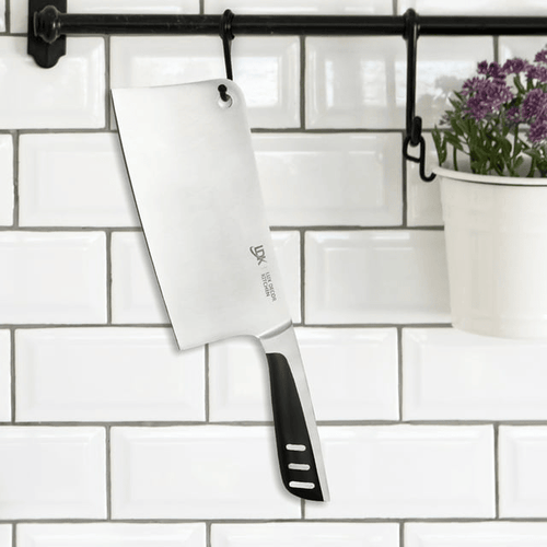 Lux Decor Kitchen Butcher Knife Stainless Steel - 7 Inch Multi Purpose Best for Home Kitchen and Restaurants Chef Knife Heavy Duty Chopper Meat Cleaver EasyOptionXY LLC