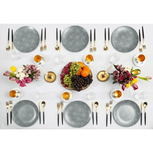 Crown Display 120 Pack Two Toned Heavy Duty Plastic Silverware Knife - Black and Gold EasyOptionXY LLC