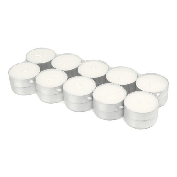 Stonebriar Unscented 1-Wick Mega Oversized 9 Hour Tealight Candles 20 Pack EasyOptionXY LLC