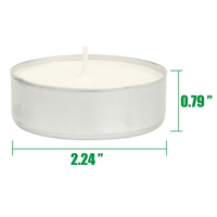 Stonebriar Unscented 1-Wick Mega Oversized 9 Hour Tealight Candles 20 Pack EasyOptionXY LLC