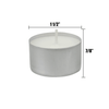 Stonebriar Unscented Long Burning Tealight Candles with 8 Hour Burn Time, 50 Pack, White EasyOptionXY LLC