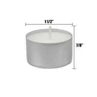 Stonebriar Unscented Long Burning Tealight Candles with 8 Hour Burn Time, 50 Pack, White EasyOptionXY LLC