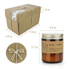 2 Pack Candles Gifts for Home Scented, Long Lasting Jar Soy Scented Candle Gifts, Soy Wax Aromatherapy Candles - Lavender & Amber Sandalwood, 7.2oz EasyOptionXY LLC