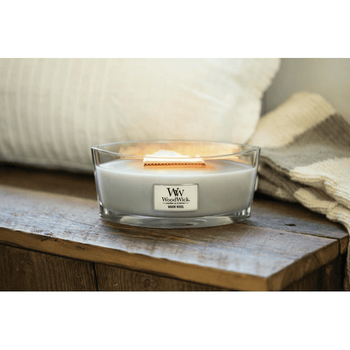 WoodWick Warm Wool - Ellipse Candle EasyOptionXY LLC