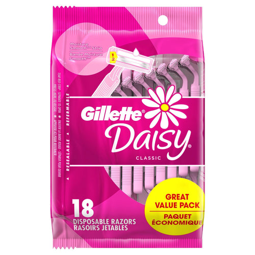 Gillette Daisy Disposable Razors for Women; 2-Bladed; 18 Count EasyOptionXY LLC