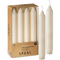 Straight Ivory Candlesticks, 6" Ivory Candles, 5 Hour Burning, for Wedding, and Home Decor, 8 Pack EasyOptionXY LLC