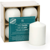 Hosley Set of 4, 4 inch High, White Unscented Pillar Candles EasyOptionXY LLC