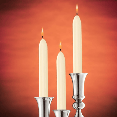 Tribello Ivory Taper Candles, 14 Pack, 9" Unscented Ivory Candlesticks for Home Decoration, Wedding, Holiday and Parties EasyOptionXY LLC