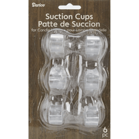 Candle Suction Cups: Clear, 6 pack EasyOptionXY LLC