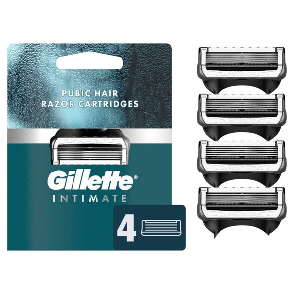 Gillette Intimate Groin Razor Cartridges; 4 Razor Blade Refills EasyOptionXY LLC