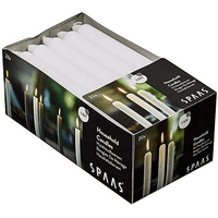 Spaas 20 Household Tapered Dinner Candles 19/180 mm, 6 Hours, Unscented, White EasyOptionXY LLC