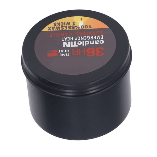 Crtynell 36 Hours Survival Candle 3 Wicks Natural Sweet Aroma Slow Burn Beeswax Emergency Candle for Home Camping Outdoor EasyOptionXY LLC