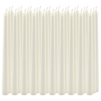 Stonebriar Unscented 10" Dripless Taper Candles with 7 Hour Burn, 30 Pack, White EasyOptionXY LLC