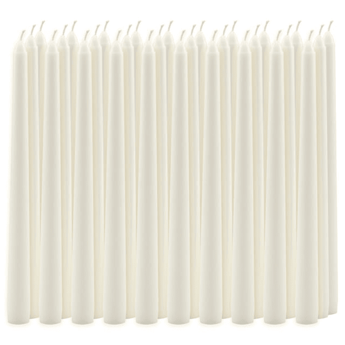 Stonebriar Unscented 10" Dripless Taper Candles with 7 Hour Burn, 30 Pack, White EasyOptionXY LLC