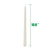 Stonebriar Unscented 10" Dripless Taper Candles with 7 Hour Burn, 30 Pack, White EasyOptionXY LLC