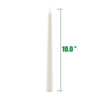 Stonebriar Unscented 10" Dripless Taper Candles with 7 Hour Burn, 30 Pack, White EasyOptionXY LLC