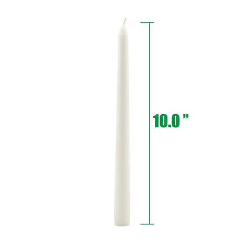 Stonebriar Unscented 10" Dripless Taper Candles with 7 Hour Burn, 30 Pack, White EasyOptionXY LLC