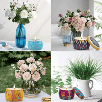 YFYTRE Scented Candles Gift Set, 8% Essential Oil, 4 Pack Aromatherapy Candle, Stress Relief Gifts for Women, Candles for Home Scented EasyOptionXY LLC