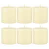Stonebriar Unscented 3" x 3" 1-Wick Ivory Pillar Candles, 6 Pack EasyOptionXY LLC