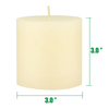 Stonebriar Unscented 3" x 3" 1-Wick Ivory Pillar Candles, 6 Pack EasyOptionXY LLC