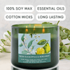 Fresh Eucalyptus Bergamot Candle 3 Wick | Natural Soy Wax Candle for Home, 15.8 Oz Large Aromatherapy Candle for Relaxation, Scented Candle for Women and Men, Luxury Candle Gift for Him and Her EasyOptionXY LLC