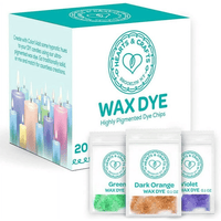 Hearts & Crafts Soy Wax Candle Dye - 20 Color Wax Chip Dyes for DIY Candle Making Supplies EasyOptionXY LLC