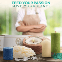 Hearts & Crafts Soy Wax Candle Dye - 20 Color Wax Chip Dyes for DIY Candle Making Supplies EasyOptionXY LLC