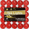 Tea Lights Candles, 50 Pack Smokeless Candles,Small Candles, Dripless & Long Lasting Mini Tealight Candles for Mood, Dinners, Parities, Home, Decoration, Wedding, Crafts(Red) EasyOptionXY LLC