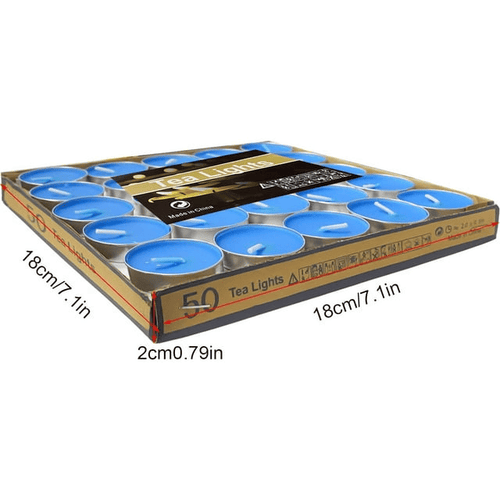 Tea Lights Candles, 50 Pack Smokeless Candles,Small Candles, Dripless & Long Lasting Mini Tealight Candles for Mood, Dinners, Parities, Home, Decoration, Wedding, Crafts(Red) EasyOptionXY LLC