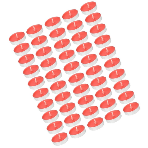 Smokeless Candle, Unscented Tealight Candles Crimping Edges No Black Smoke No Bubbles Exquisite Fine Workmanship For Romantic Moments For Birthday Party Red EasyOptionXY LLC