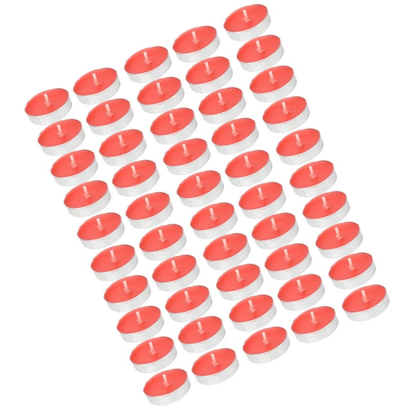 Smokeless Candle, Unscented Tealight Candles Crimping Edges No Black Smoke No Bubbles Exquisite Fine Workmanship For Romantic Moments For Birthday Party Red EasyOptionXY LLC