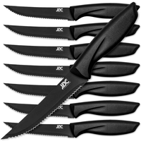 Lux Decor Collection Knives Set Stainless Steel - Serrated Kitchen Steak Knives Set of 8 Pieces Dinner Knives Set - Steak Knives Set Dishwasher Safe EasyOptionXY LLC