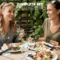 Lux Decor Collection Knives Set Stainless Steel - Serrated Kitchen Steak Knives Set of 8 Pieces Dinner Knives Set - Steak Knives Set Dishwasher Safe EasyOptionXY LLC