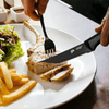 Lux Decor Collection Knives Set Stainless Steel - Serrated Kitchen Steak Knives Set of 8 Pieces Dinner Knives Set - Steak Knives Set Dishwasher Safe EasyOptionXY LLC